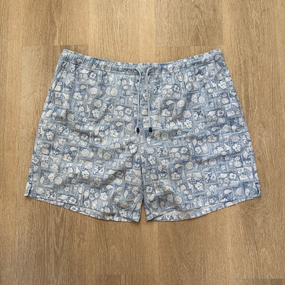 Peter Millar "Bonn"‎ Shells Starfish Print Mens XXL Bathing Suit NWT $100